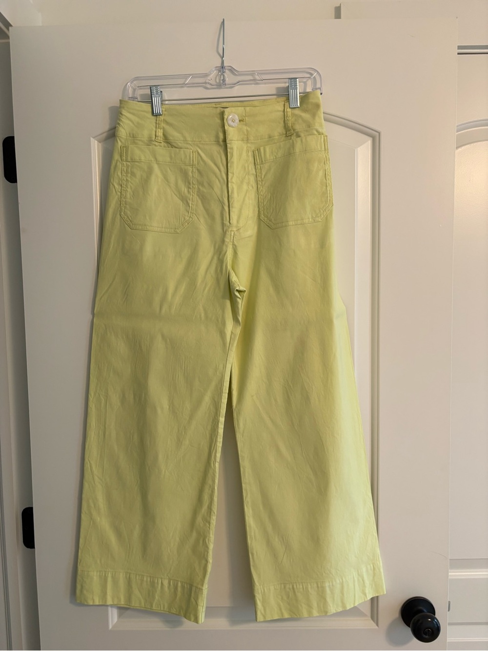 Maeve Colette Wide-Leg Women's Pants in Light Yellow